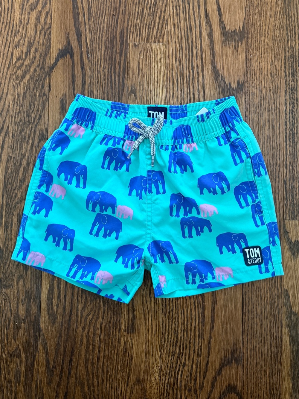 NWT Tom & Teddy kids swim trunks, Sz. 3-4